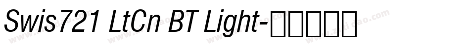 Swis721 LtCn BT Light字体转换